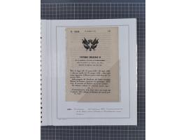 SARDINIEN: 1772/1960, Ausstellungssammlung “Die Stempel der Berggemeinschaft Bassa Dora Baltea” mit über 100 Briefen und Doku