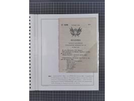 SARDINIEN: 1772/1960, Ausstellungssammlung “Die Stempel der Berggemeinschaft Bassa Dora Baltea” mit über 100 Briefen und Doku