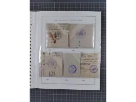 SARDINIEN: 1772/1960, Ausstellungssammlung “Die Stempel der Berggemeinschaft Bassa Dora Baltea” mit über 100 Briefen und Doku