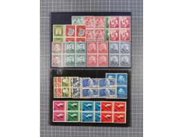 1949/60, Bestand auf Steckkarten mit Berlin Schwarzaufdrucke geprüft Schlegel, Goethe signiert Bühler, Helfer der Menschheit 