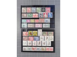 1949/60, Bestand auf Steckkarten mit Berlin Schwarzaufdrucke geprüft Schlegel, Goethe signiert Bühler, Helfer der Menschheit 