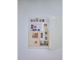 1850/1960(ca.), interessante ungebrauchte/postfrische und gestempelte Partie mit einigen Briefen, dabei Schaubek-Album ab Alt