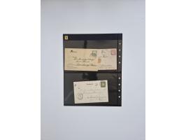 1850/1960(ca.), interessante ungebrauchte/postfrische und gestempelte Partie mit einigen Briefen, dabei Schaubek-Album ab Alt