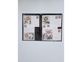 1850/1960(ca.), interessante ungebrauchte/postfrische und gestempelte Partie mit einigen Briefen, dabei Schaubek-Album ab Alt