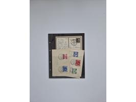 1850/1960(ca.), interessante ungebrauchte/postfrische und gestempelte Partie mit einigen Briefen, dabei Schaubek-Album ab Alt