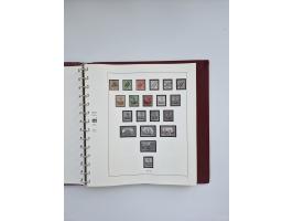 1850/1960(ca.), interessante ungebrauchte/postfrische und gestempelte Partie mit einigen Briefen, dabei Schaubek-Album ab Alt