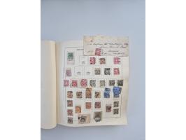 1850/1960(ca.), interessante ungebrauchte/postfrische und gestempelte Partie mit einigen Briefen, dabei Schaubek-Album ab Alt