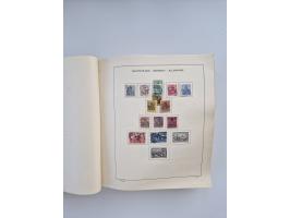 1850/1960(ca.), interessante ungebrauchte/postfrische und gestempelte Partie mit einigen Briefen, dabei Schaubek-Album ab Alt