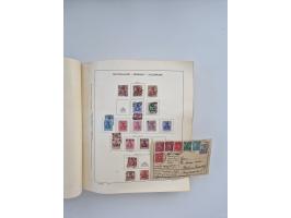 1850/1960(ca.), interessante ungebrauchte/postfrische und gestempelte Partie mit einigen Briefen, dabei Schaubek-Album ab Alt