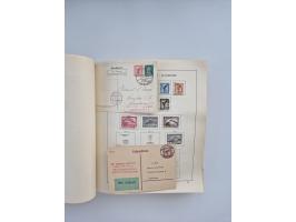 1850/1960(ca.), interessante ungebrauchte/postfrische und gestempelte Partie mit einigen Briefen, dabei Schaubek-Album ab Alt