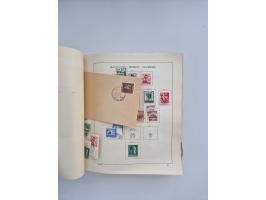1850/1960(ca.), interessante ungebrauchte/postfrische und gestempelte Partie mit einigen Briefen, dabei Schaubek-Album ab Alt