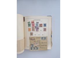 1850/1960(ca.), interessante ungebrauchte/postfrische und gestempelte Partie mit einigen Briefen, dabei Schaubek-Album ab Alt