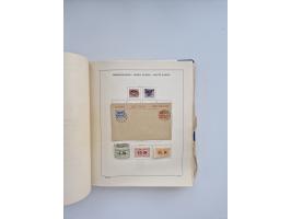 1850/1960(ca.), interessante ungebrauchte/postfrische und gestempelte Partie mit einigen Briefen, dabei Schaubek-Album ab Alt