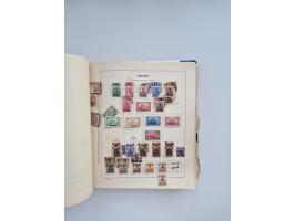 1850/1960(ca.), interessante ungebrauchte/postfrische und gestempelte Partie mit einigen Briefen, dabei Schaubek-Album ab Alt