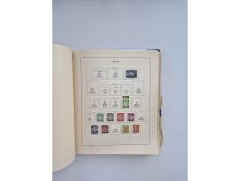 1850/1960(ca.), interessante ungebrauchte/postfrische und gestempelte Partie mit einigen Briefen, dabei Schaubek-Album ab Alt