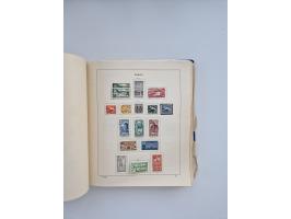 1850/1960(ca.), interessante ungebrauchte/postfrische und gestempelte Partie mit einigen Briefen, dabei Schaubek-Album ab Alt