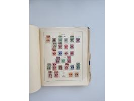 1850/1960(ca.), interessante ungebrauchte/postfrische und gestempelte Partie mit einigen Briefen, dabei Schaubek-Album ab Alt