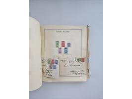 1850/1960(ca.), interessante ungebrauchte/postfrische und gestempelte Partie mit einigen Briefen, dabei Schaubek-Album ab Alt