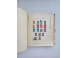 1850/1960(ca.), interessante ungebrauchte/postfrische und gestempelte Partie mit einigen Briefen, dabei Schaubek-Album ab Alt