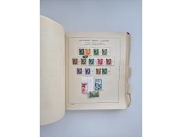 1850/1960(ca.), interessante ungebrauchte/postfrische und gestempelte Partie mit einigen Briefen, dabei Schaubek-Album ab Alt