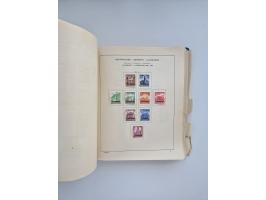 1850/1960(ca.), interessante ungebrauchte/postfrische und gestempelte Partie mit einigen Briefen, dabei Schaubek-Album ab Alt