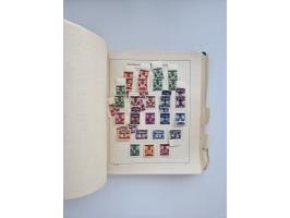 1850/1960(ca.), interessante ungebrauchte/postfrische und gestempelte Partie mit einigen Briefen, dabei Schaubek-Album ab Alt