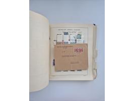 1850/1960(ca.), interessante ungebrauchte/postfrische und gestempelte Partie mit einigen Briefen, dabei Schaubek-Album ab Alt