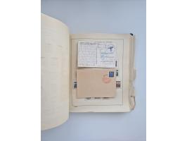 1850/1960(ca.), interessante ungebrauchte/postfrische und gestempelte Partie mit einigen Briefen, dabei Schaubek-Album ab Alt
