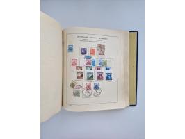 1850/1960(ca.), interessante ungebrauchte/postfrische und gestempelte Partie mit einigen Briefen, dabei Schaubek-Album ab Alt