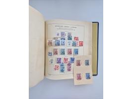 1850/1960(ca.), interessante ungebrauchte/postfrische und gestempelte Partie mit einigen Briefen, dabei Schaubek-Album ab Alt