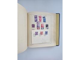 1850/1960(ca.), interessante ungebrauchte/postfrische und gestempelte Partie mit einigen Briefen, dabei Schaubek-Album ab Alt