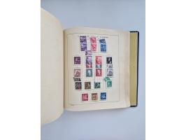 1850/1960(ca.), interessante ungebrauchte/postfrische und gestempelte Partie mit einigen Briefen, dabei Schaubek-Album ab Alt