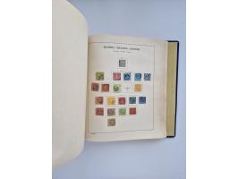 1850/1960(ca.), interessante ungebrauchte/postfrische und gestempelte Partie mit einigen Briefen, dabei Schaubek-Album ab Alt