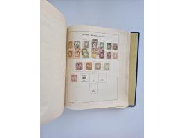 1850/1960(ca.), interessante ungebrauchte/postfrische und gestempelte Partie mit einigen Briefen, dabei Schaubek-Album ab Alt