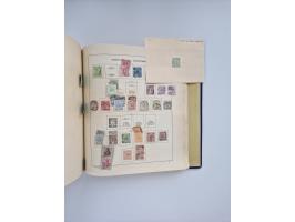 1850/1960(ca.), interessante ungebrauchte/postfrische und gestempelte Partie mit einigen Briefen, dabei Schaubek-Album ab Alt