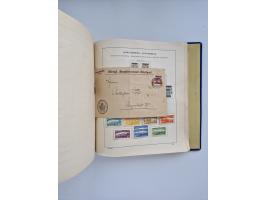 1850/1960(ca.), interessante ungebrauchte/postfrische und gestempelte Partie mit einigen Briefen, dabei Schaubek-Album ab Alt