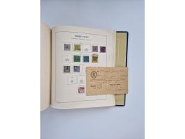 1850/1960(ca.), interessante ungebrauchte/postfrische und gestempelte Partie mit einigen Briefen, dabei Schaubek-Album ab Alt