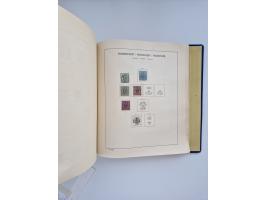 1850/1960(ca.), interessante ungebrauchte/postfrische und gestempelte Partie mit einigen Briefen, dabei Schaubek-Album ab Alt