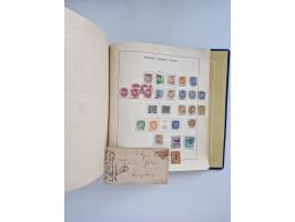 1850/1960(ca.), interessante ungebrauchte/postfrische und gestempelte Partie mit einigen Briefen, dabei Schaubek-Album ab Alt