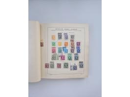 1850/1960(ca.), interessante ungebrauchte/postfrische und gestempelte Partie mit einigen Briefen, dabei Schaubek-Album ab Alt