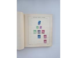 1850/1960(ca.), interessante ungebrauchte/postfrische und gestempelte Partie mit einigen Briefen, dabei Schaubek-Album ab Alt