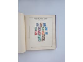 1850/1960(ca.), interessante ungebrauchte/postfrische und gestempelte Partie mit einigen Briefen, dabei Schaubek-Album ab Alt