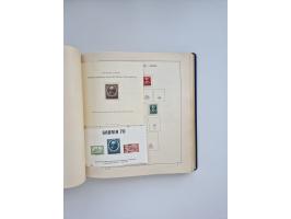 1850/1960(ca.), interessante ungebrauchte/postfrische und gestempelte Partie mit einigen Briefen, dabei Schaubek-Album ab Alt