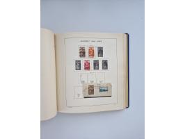 1850/1960(ca.), interessante ungebrauchte/postfrische und gestempelte Partie mit einigen Briefen, dabei Schaubek-Album ab Alt