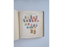 1850/1960(ca.), interessante ungebrauchte/postfrische und gestempelte Partie mit einigen Briefen, dabei Schaubek-Album ab Alt