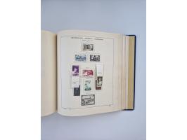 1850/1960(ca.), interessante ungebrauchte/postfrische und gestempelte Partie mit einigen Briefen, dabei Schaubek-Album ab Alt