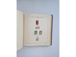 1850/1960(ca.), interessante ungebrauchte/postfrische und gestempelte Partie mit einigen Briefen, dabei Schaubek-Album ab Alt