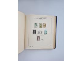 1850/1960(ca.), interessante ungebrauchte/postfrische und gestempelte Partie mit einigen Briefen, dabei Schaubek-Album ab Alt