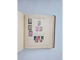 1850/1960(ca.), interessante ungebrauchte/postfrische und gestempelte Partie mit einigen Briefen, dabei Schaubek-Album ab Alt