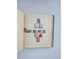 1850/1960(ca.), interessante ungebrauchte/postfrische und gestempelte Partie mit einigen Briefen, dabei Schaubek-Album ab Alt